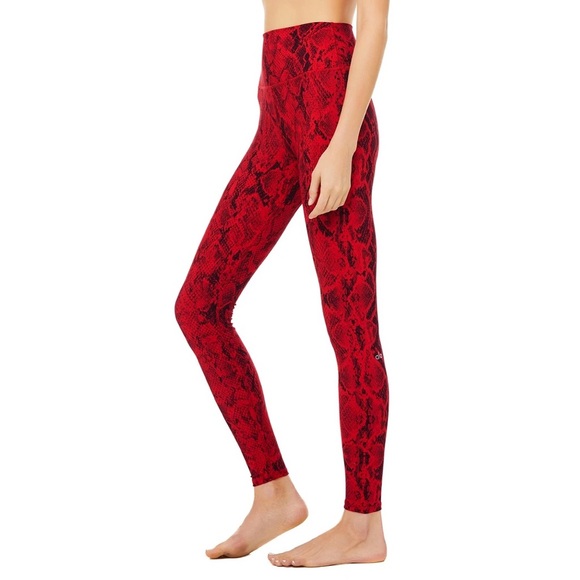 NWT - Alo Yoga High-Waist Snakeskin Vapor Legging - Picture 5 of 11